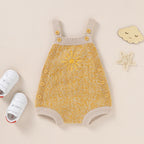 Lioraitiin 0-18M Newborn Baby Boy Girl Bodysuit Sleeveless Knitting