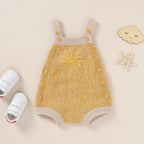 Lioraitiin 0-18M Newborn Baby Boy Girl Bodysuit Sleeveless Knitting
