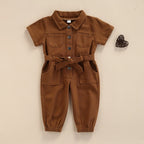 Lioraitiin 1-5Years Toddler Baby Girl’s Long Sleeve Jumpsuit Fashion