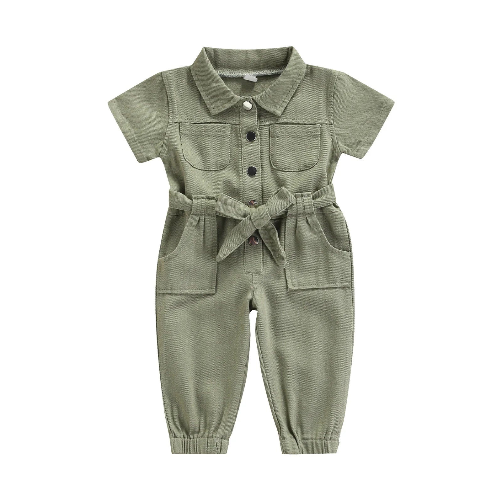 Lioraitiin 1-5Years Toddler Baby Girl’s Long Sleeve Jumpsuit Fashion