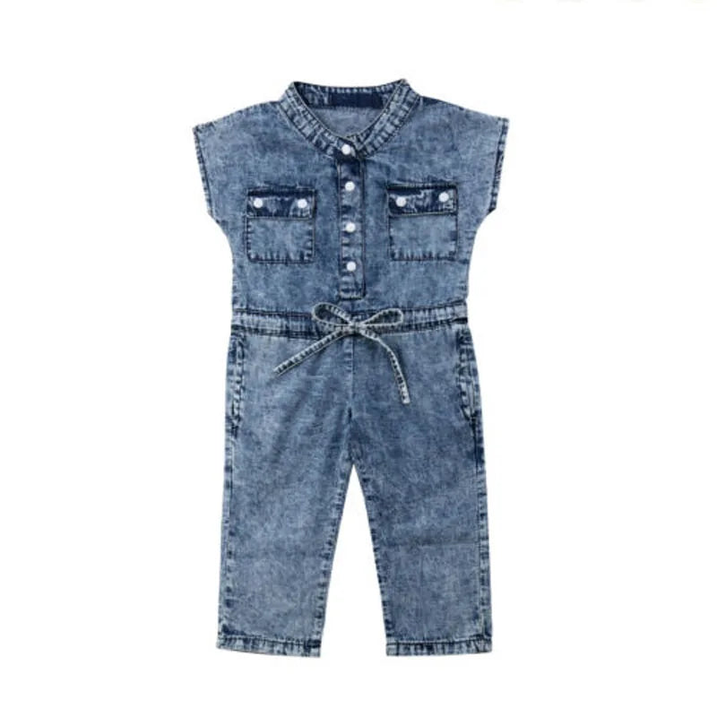 Pudcoco US Stock Fashion Toddler Baby Kids Girl Denim Overall Romper