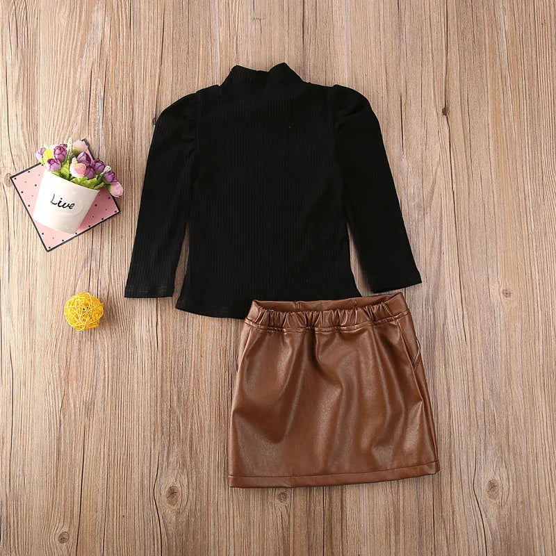 lioraitiin 1-5Years Toddler Baby Girl Fashion Set Long Sleeve