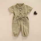 Lioraitiin 1-5Years Toddler Baby Girl’s Long Sleeve Jumpsuit Fashion