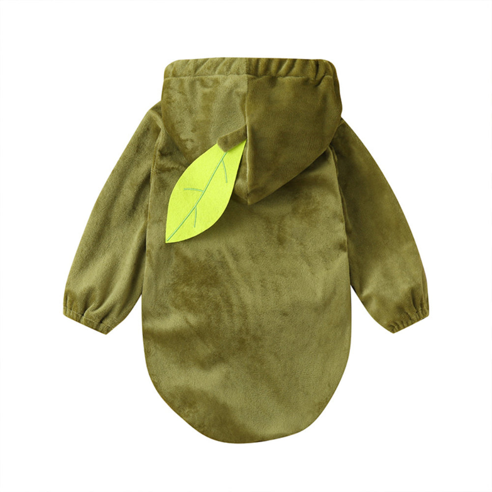 Lioraitiin 0-24M Infant Kids Baby Boy Girl Warm Zippered Avocado