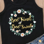 Fast Shipping New Fashion Kids Baby Girl T-shirt O-Neck Sleeveless