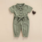 Lioraitiin 1-5Years Toddler Baby Girl’s Long Sleeve Jumpsuit Fashion