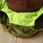 Lioraitiin 0-24M Infant Kids Baby Boy Girl Warm Zippered Avocado
