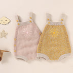 Lioraitiin 0-18M Newborn Baby Boy Girl Bodysuit Sleeveless Knitting