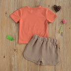 lioraitiin 0-4Years Toddler Baby Boy Girl Pattern Printing Two-pieces