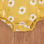 lioraitiin 0-24M 2Pcs Newborn Baby Girl Daisy Printed Romper Off