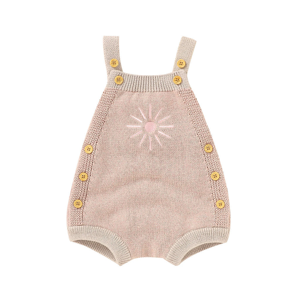 Lioraitiin 0-18M Newborn Baby Boy Girl Bodysuit Sleeveless Knitting