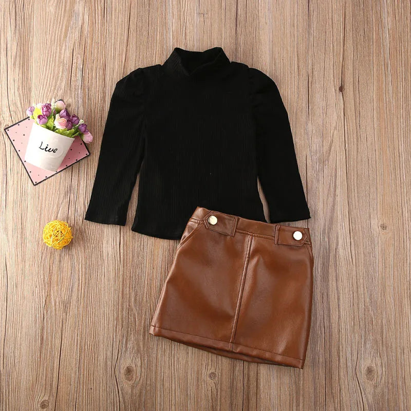 lioraitiin 1-5Years Toddler Baby Girl Fashion Set Long Sleeve