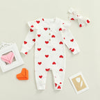 Lioraitiin 0-18M Newborn Infant Baby Girl Cute Romper Long Sleeve Off
