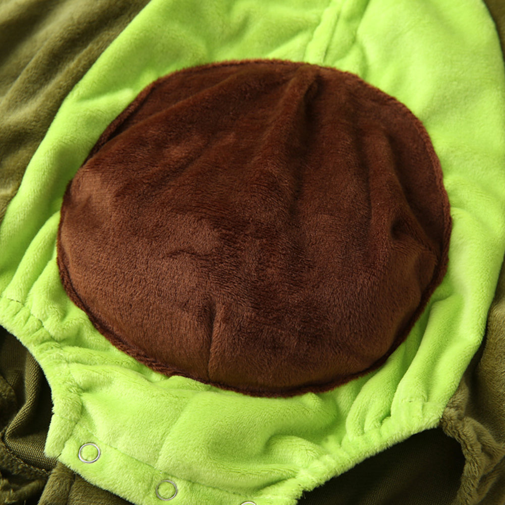 Lioraitiin 0-24M Infant Kids Baby Boy Girl Warm Zippered Avocado