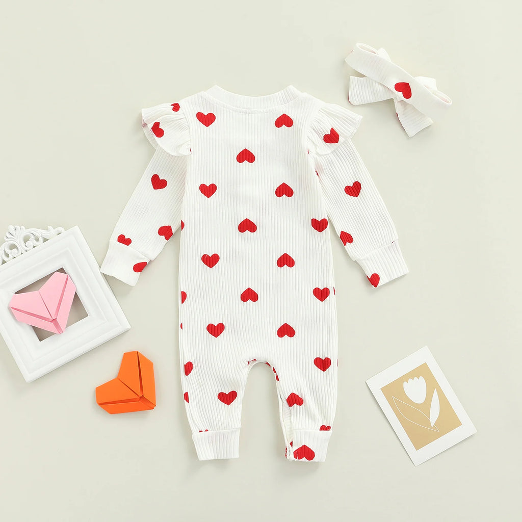 Lioraitiin 0-18M Newborn Infant Baby Girl Cute Romper Long Sleeve Off
