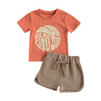 lioraitiin 0-4Years Toddler Baby Boy Girl Pattern Printing Two-pieces