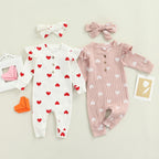 Lioraitiin 0-18M Newborn Infant Baby Girl Cute Romper Long Sleeve Off