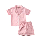 Pudcoco US Stock 1-6T Kids Baby Boys Girls Silk Pajamas Sleepwear