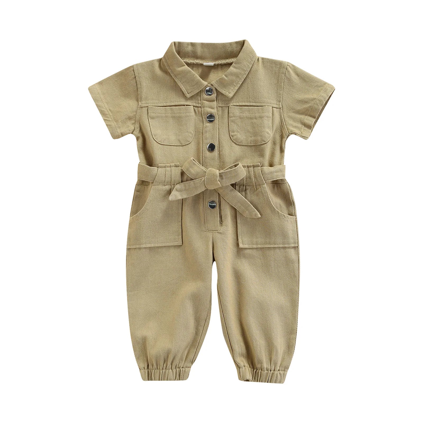 Lioraitiin 1-5Years Toddler Baby Girl’s Long Sleeve Jumpsuit Fashion