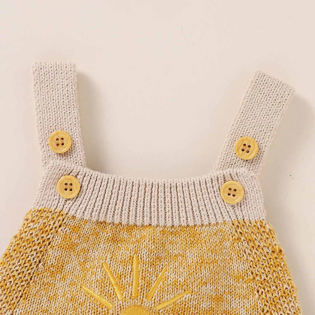 Lioraitiin 0-18M Newborn Baby Boy Girl Bodysuit Sleeveless Knitting