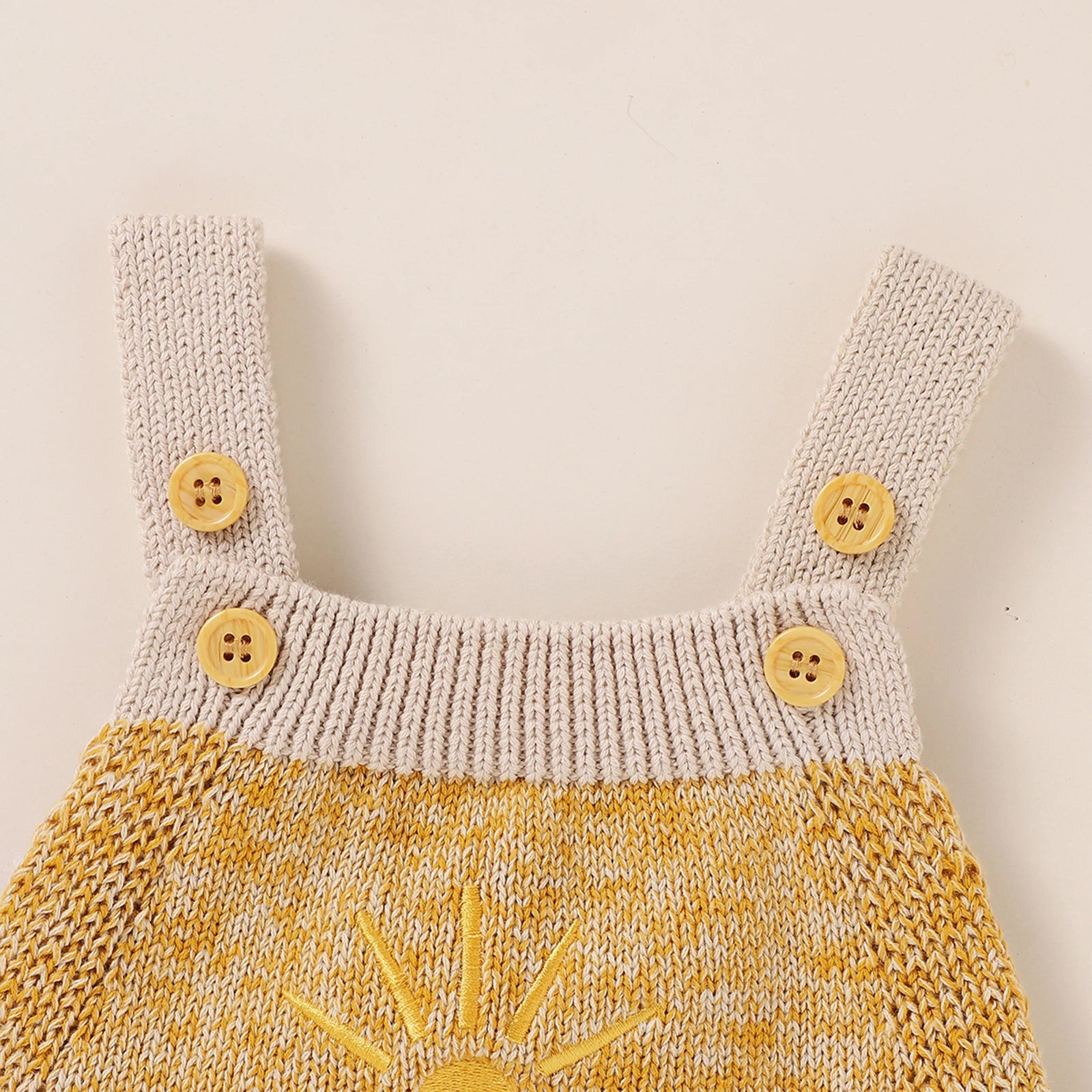 Lioraitiin 0-18M Newborn Baby Boy Girl Bodysuit Sleeveless Knitting