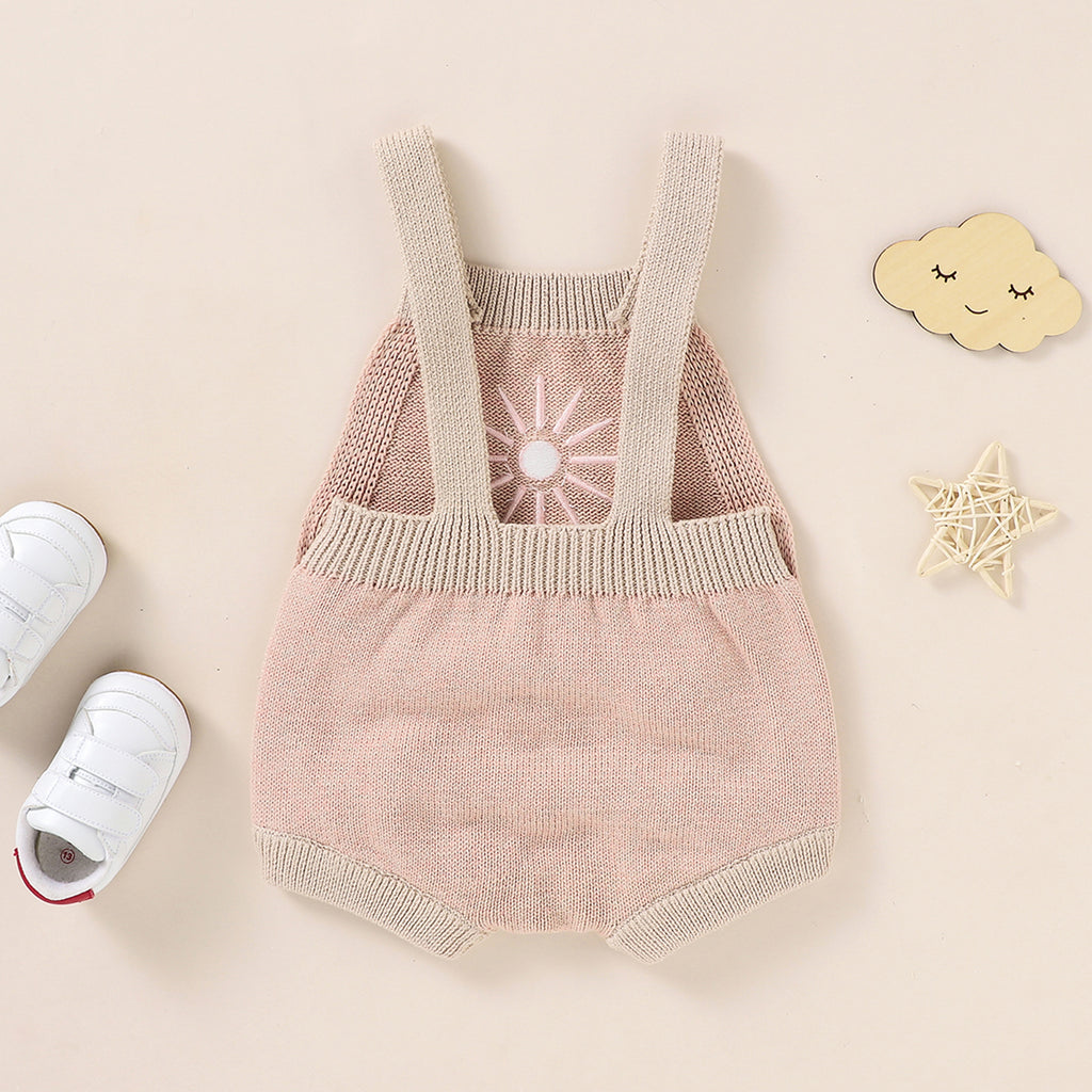Lioraitiin 0-18M Newborn Baby Boy Girl Bodysuit Sleeveless Knitting