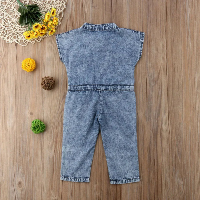 Pudcoco US Stock Fashion Toddler Baby Kids Girl Denim Overall Romper