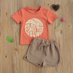 lioraitiin 0-4Years Toddler Baby Boy Girl Pattern Printing Two-pieces