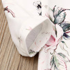 Lioraitiin 0-24M Newborn Baby Girl Cotton Flower Print Ruffle Romper