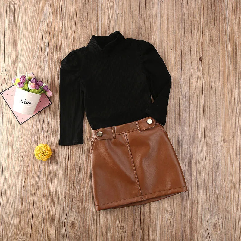 lioraitiin 1-5Years Toddler Baby Girl Fashion Set Long Sleeve