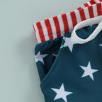Lioraitiin Toddler Baby Boys Beach Shorts Kids Independence Day