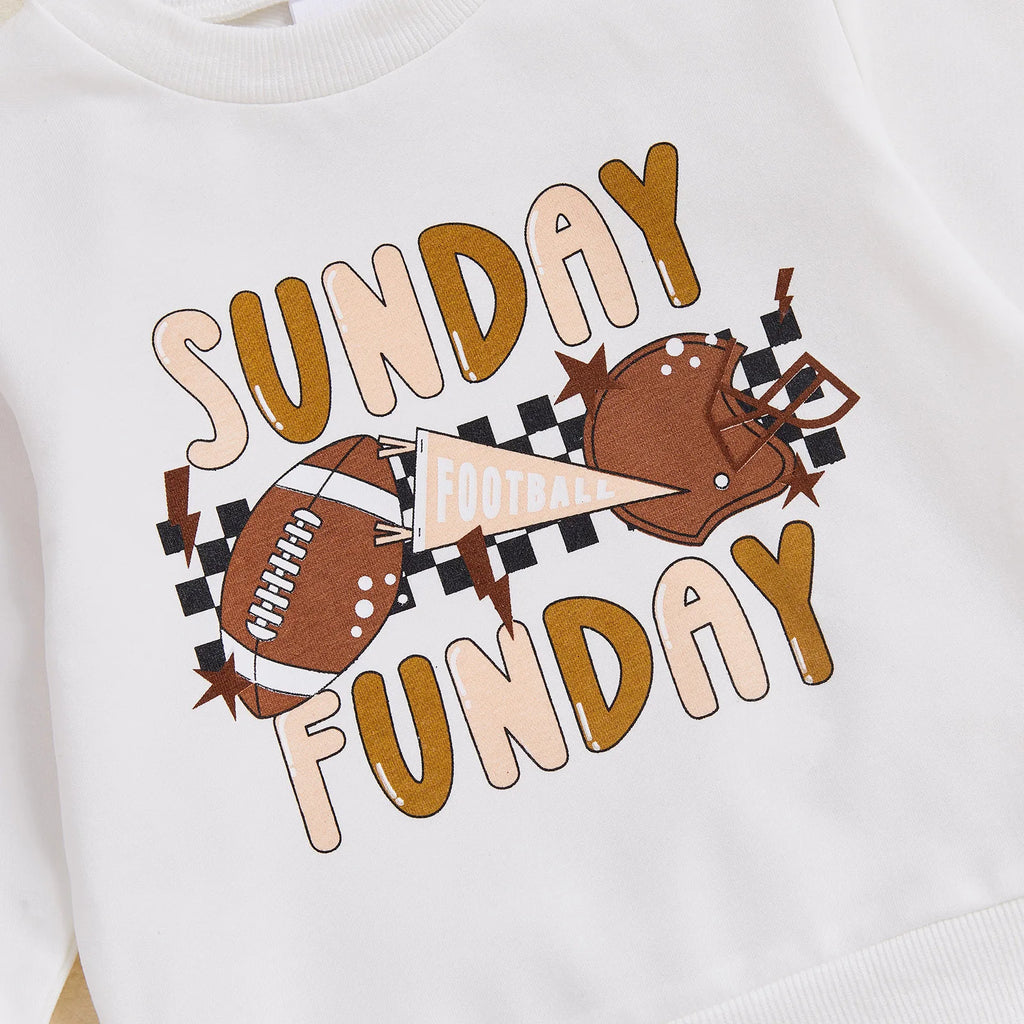 Lioraitiin Kids Boys Girls Sweatshirt Long Sleeve Crew Neck Letters