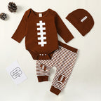 Lioraitiin 0-18M Baby Boy Girl Football Outfit Long Sleeve Sweatshirt