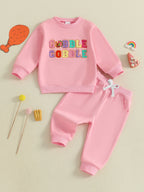 Lioraitiin Toddler Baby Girl 2Pcs Thanksgiving Outfits Long Sleeve