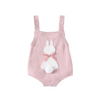 Lioraitiin 0-18M Newborn Baby Girl Easter Outfit Sleeveless Bunny