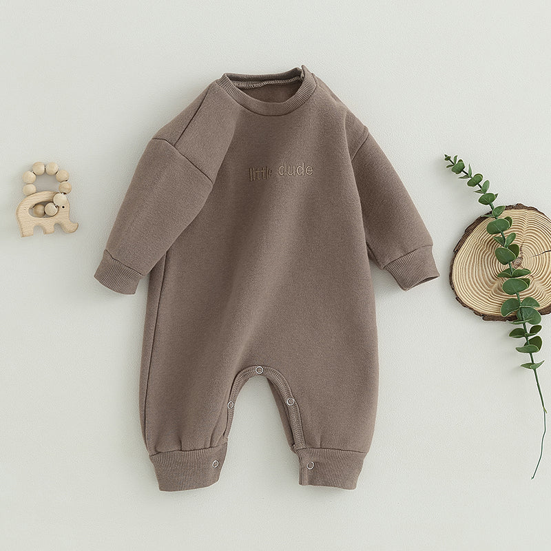 Lioraitiin 0-18M Infant Baby Boys Girl Jumpsuit Cute Letter