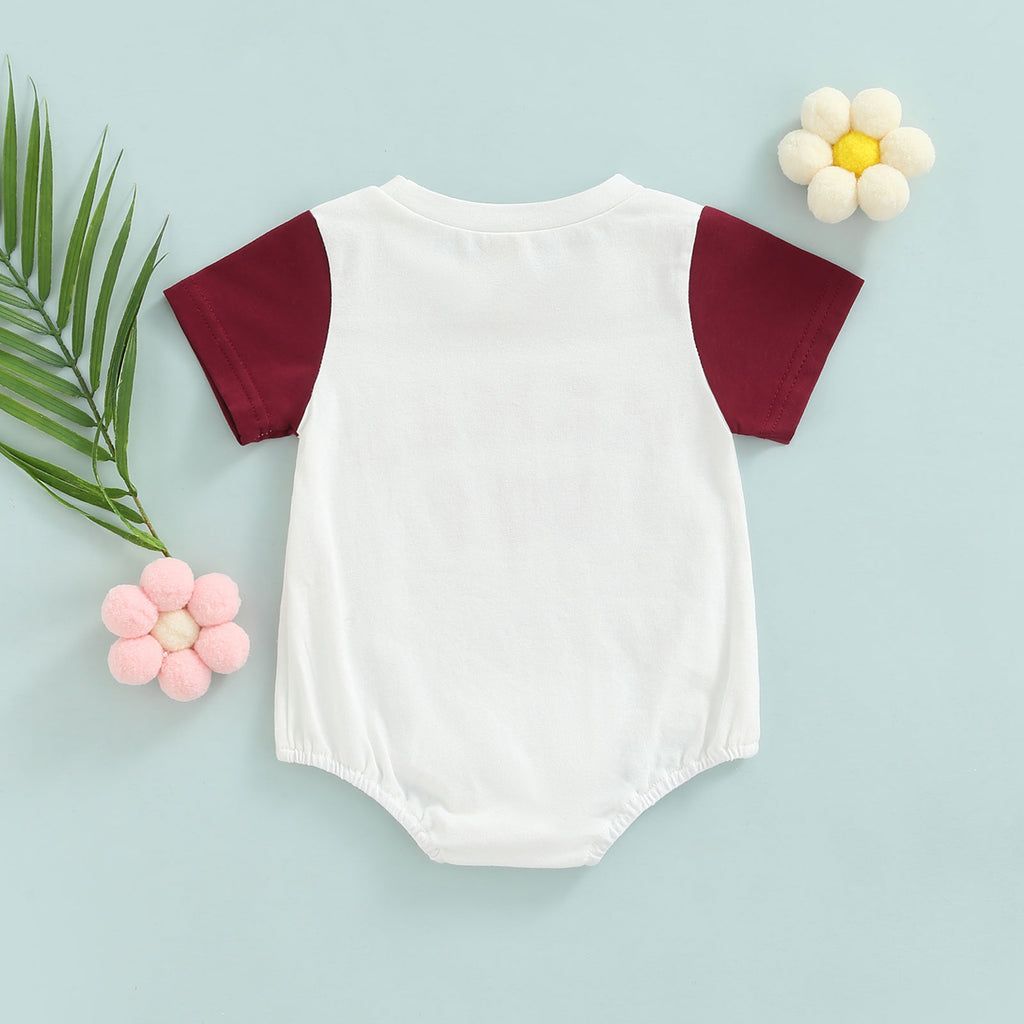 Lioraitiin 0-18M Infant Baby Boys Independence Day Bodysuit Short