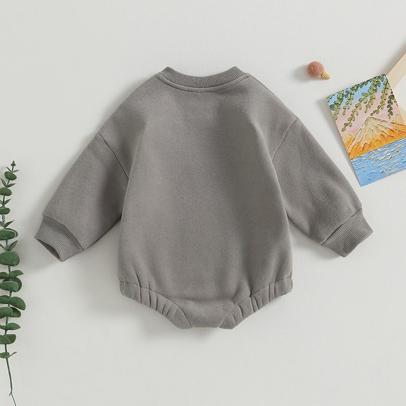 Lioraitiin 0-18M Infant Baby Boys Sweatshirt Bodysuit Long Sleeve