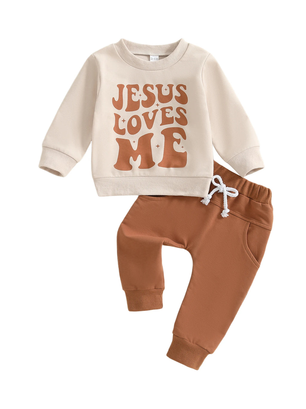 Lioraitiin Toddler Baby Boy Outfit Letter Print Long Sleeve