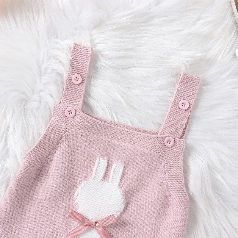 Lioraitiin 0-18M Newborn Baby Girl Easter Outfit Sleeveless Bunny