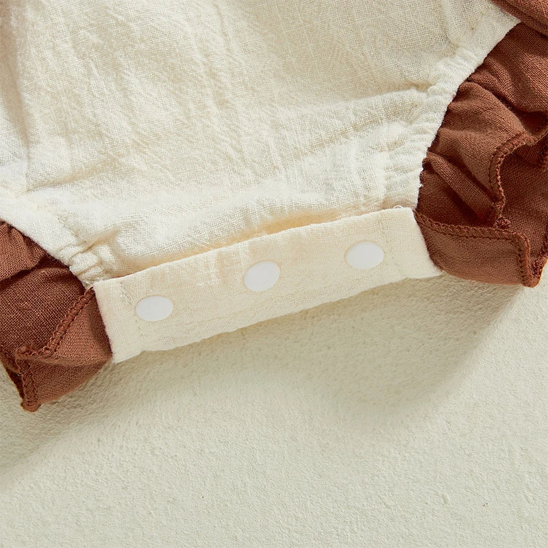 Lioraitiin Newborn Baby Boys Girls Easter Romper Sleeveless Square
