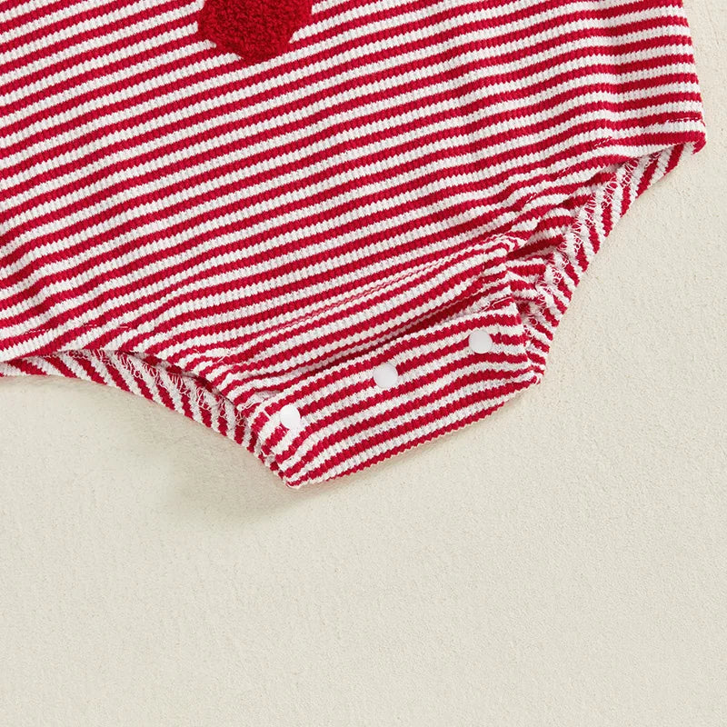 Lioraitiin Newborn Baby Girls Romper Lobster Stripe Pattern Short