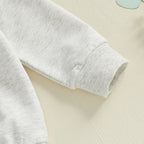 Toddler Baby Boys Outfits Four Leaf Clover Letter Long Sleeve Crew