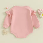 Lioraitiin 0-18M Daddys Girls Newborn Baby Ruffle Long Sleeve