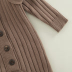 Lioraitiin 0-18M Baby Girl’s Knitted Long Sleeve Jumpsuit Fashion