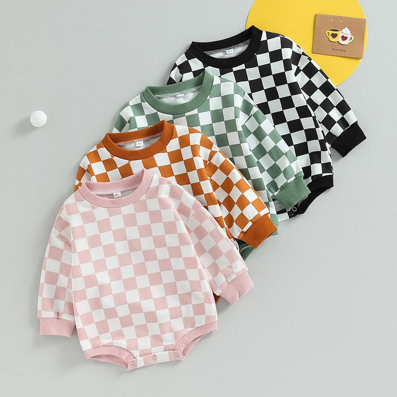 Lioraitiin 0-24M Infant Baby Boy Girl Sweatshirt Bodysuit