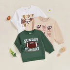 Lioraitiin Kids Boys Girls Sweatshirt Long Sleeve Crew Neck Letters