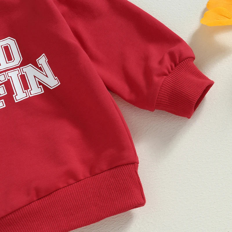 Lioraitiin 0-3Years Baby Boy Girl 2Pcs Outfit Letter Print Long