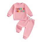 Lioraitiin Toddler Baby Girl 2Pcs Thanksgiving Outfits Long Sleeve