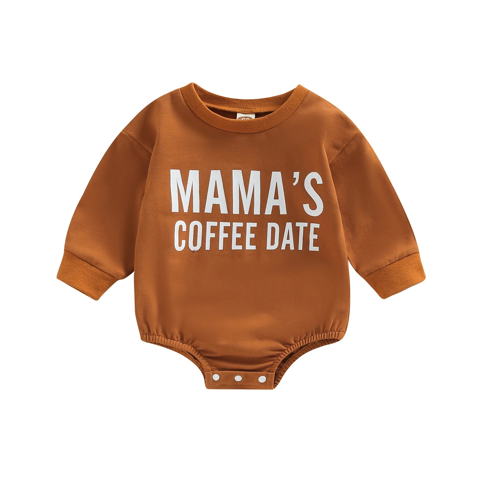 Lioraitiin 0-12M Infant Baby Boy Girl Bodysuit Letter MAMA's Coffee